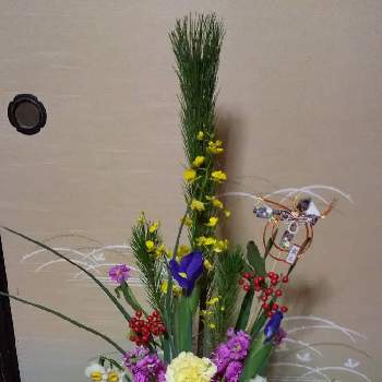お正月生け花の画像 by ラベンダーさん | 玄関と花のある暮らしとお正月生け花