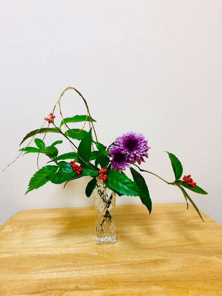 投げ入れの投稿画像 By Mokaさん お正月と池坊と自由花と花のある暮らしと日本の花と生け花 19月12月30日 Greensnap グリーンスナップ