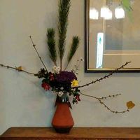 生け花,季節の設,sz.お正月の生け花,玄関の画像