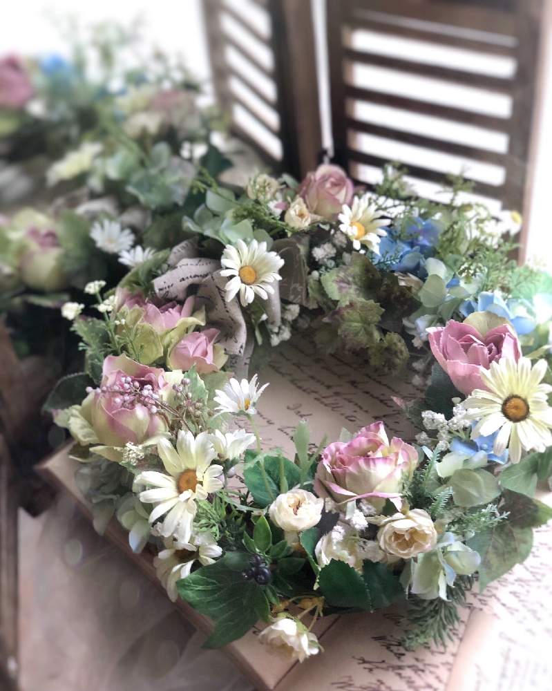 インテリアの投稿画像 By アトリエテラスさん フラワーアレンジメントとリースと今日のお花とアーティフィシャルフラワーアレンジメントと フラワーアレンジメントとリースと今日のお花とアーティフィシャルフラワーアレンジメント 月4月18日 Greensnap
