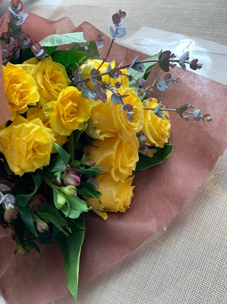 ユーカリの投稿画像 By 39manさん 黄色バラの花とプレゼントと愛ある日々をと花言葉と花屋新米とお花の力とlove Greenとお花のある生活とやっぱり花が好き 月5月3日 Greensnap グリーンスナップ