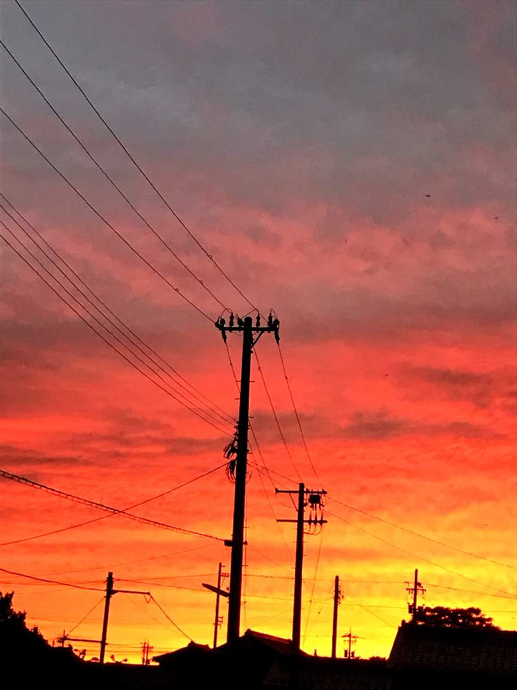 いいね ありがとうの投稿画像 By バジル さん 茜色の空と夕焼け空と暮らしを楽しむといやし と6月の空とスマホ撮り 月6月6日 Greensnap グリーンスナップ