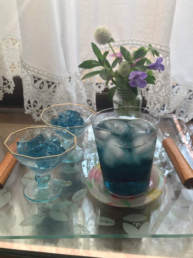 爽やかな花の投稿画像 By ミモザさん 青いジュースとバタフライピー 蝶豆 とgs日和と花のある暮らしとアンチエイジング 月8月日 Greensnap グリーンスナップ