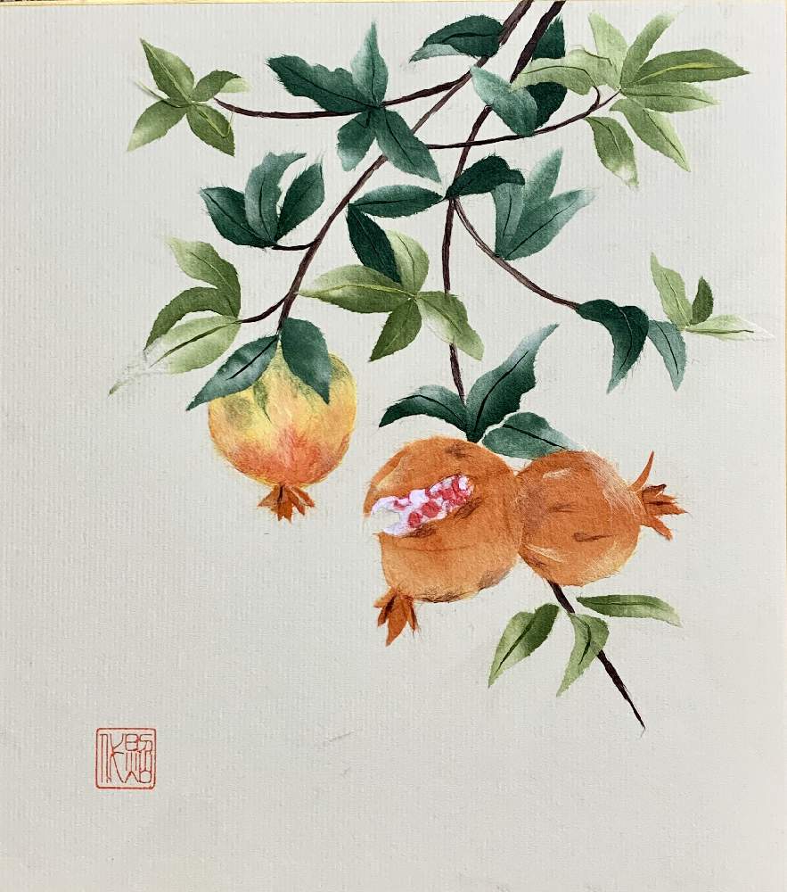 ザクロの投稿画像 By ねこ校長さん ちぎり絵 月9月25日 Greensnap グリーンスナップ