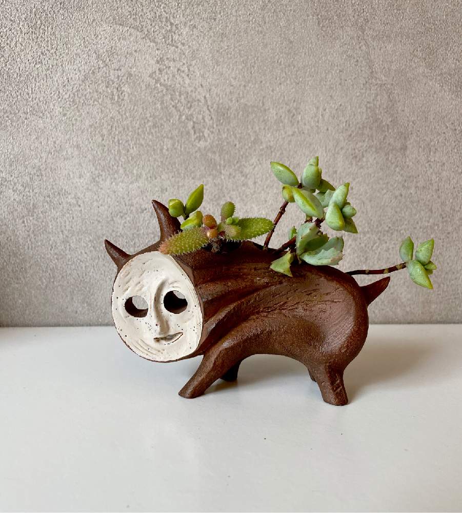 岡本太郎 犬の植木鉢 置き物 - 彫刻・オブジェ