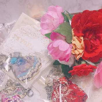 スワロフスキーの画像 by happy roseさん | 部屋とローズとみにばらとおうち園芸とスワロフスキーとRose   miバックチャームとピンクのお花と可愛いと花のある暮らしと薔薇バラとリバティと手作りroomと楽しい時間