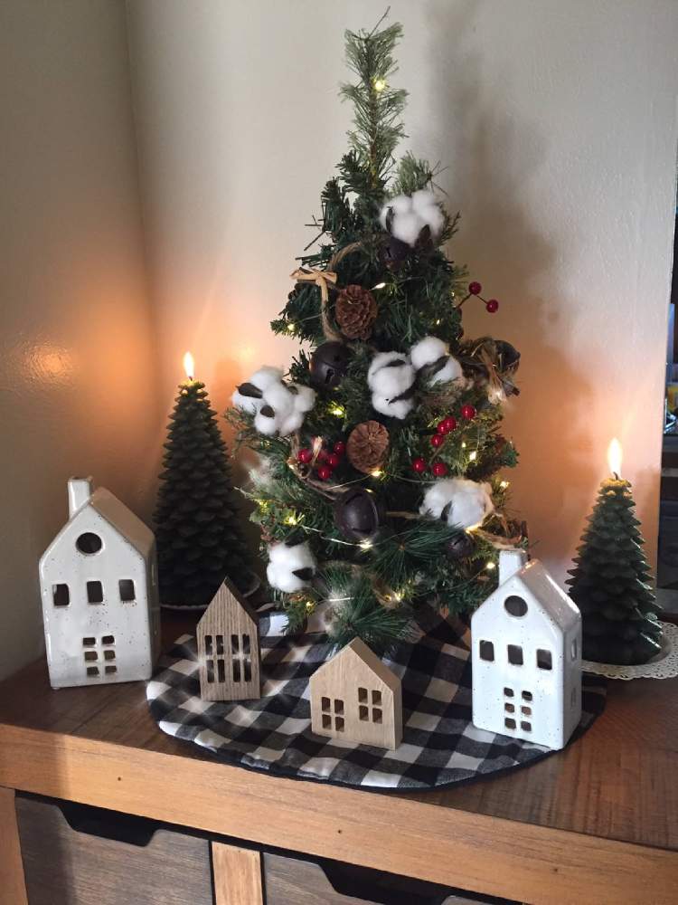 クリスマスツリーの投稿画像 By Noripさん クリスマスデコレーションと コットンとキャンドルとアメリカ コロラドと木の家とアメリカン雑貨と 小さなクリスマスツリー 月11月29日 Greensnap グリーンスナップ