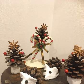 ハリネズミの置物の画像 by Chamkoさん | インテリアとクリスマスディスプレイとクリスマス松ぼっくりとハリネズミの置物