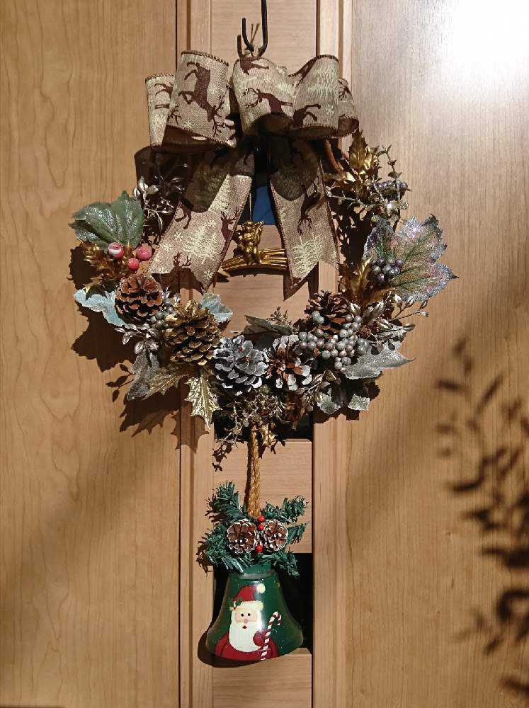 松ぼっくりのリースの投稿画像 By ローリエさん おうち園芸と冬支度と手作りクリスマスリース とハンドメイドとクリスマスリースとクリスマスアレンジ 月12月7日 Greensnap グリーンスナップ