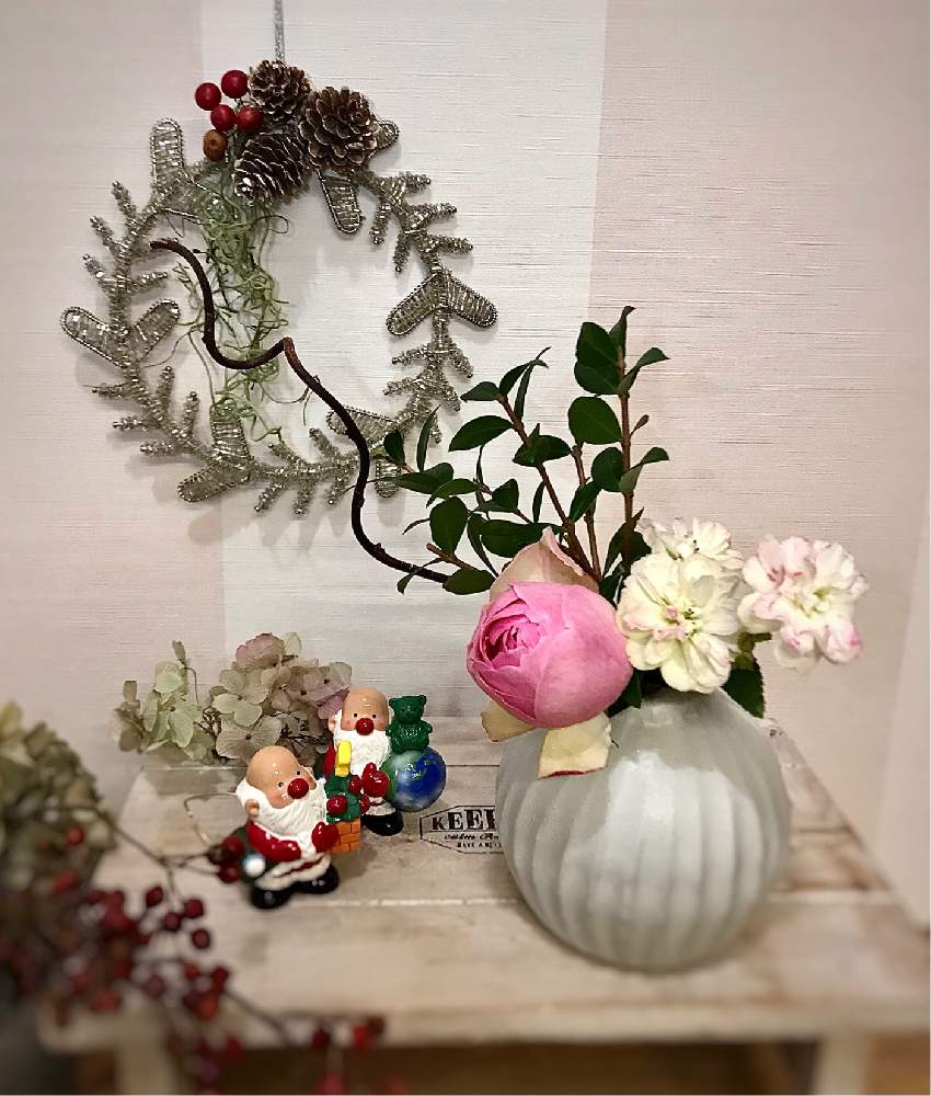 クリスマスリースの投稿画像 By ブラックベリーさん 花瓶の花 月12月24日 Greensnap グリーンスナップ