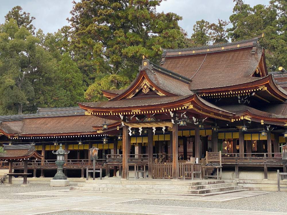 チャーさんのリポートの投稿画像 By チャーさん 桧皮葺と神社とコロナ分散初詣とチャーさんの 里山歩きと滋賀県とイザナギ イザナミと多賀大社とザ 古事記 とヒノキの皮と国生み神話 月12月24日 Greensnap グリーンスナップ