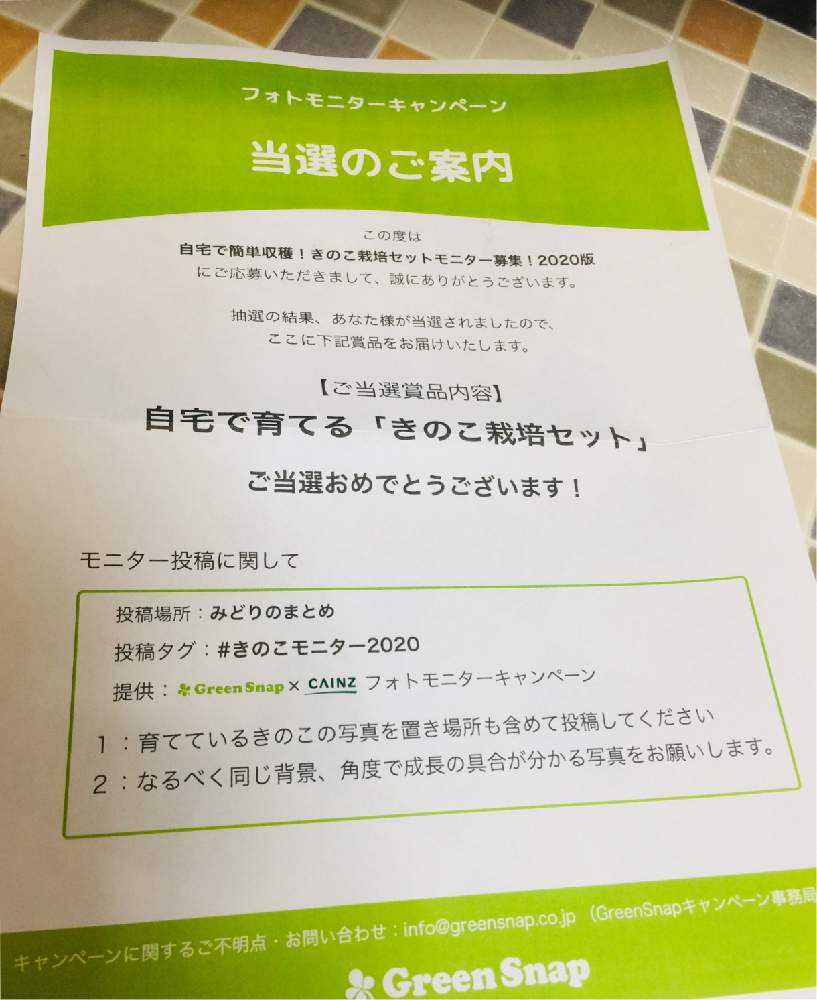 自宅で育てる きのこ栽培セット 育成記録 Greensnap グリーンスナップ
