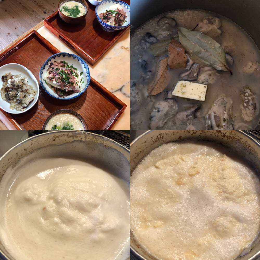 牡蠣飯の投稿画像 By すえすえさん 呉汁と汲み上げ豆腐 カツオ節削り 刻み葱 21月1月15日 Greensnap グリーンスナップ