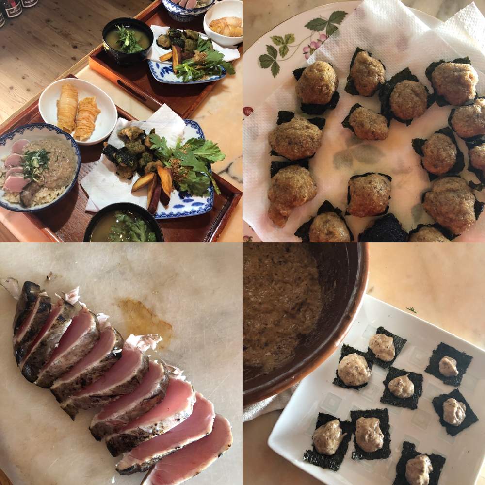 春菊胡麻和え の投稿画像 By すえすえさん 自然薯トロロ海苔揚げと藁やきびんちょうマグロと白菜朝鮮漬けとさつま芋唐揚げ 21月1月19日 Greensnap グリーンスナップ