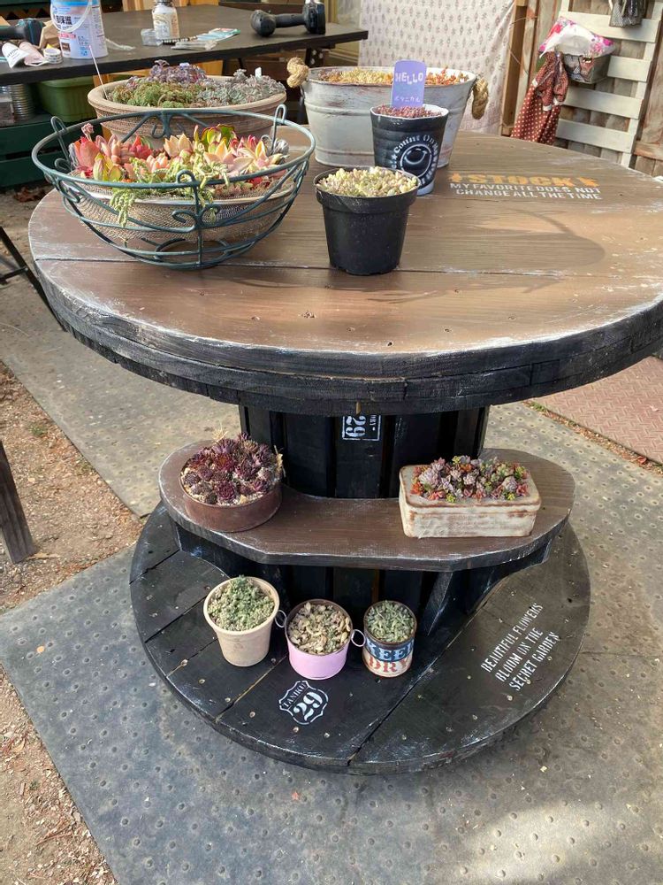 ケーブルドラムをガーデンテーブルに(^^)｜🍀GreenSnap（グリーン  