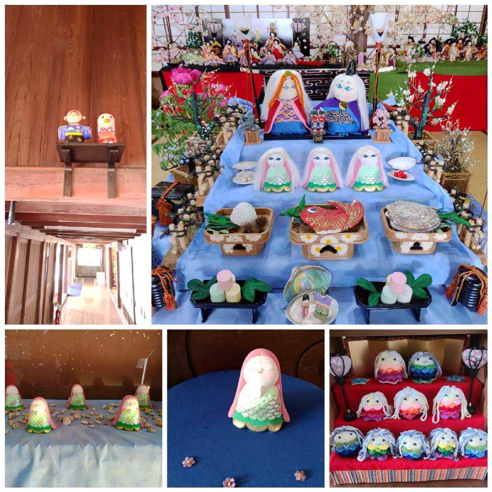 雛祭り♡仲良しアマビエちゃん 雛祭り♡仲良しアマビエちゃん