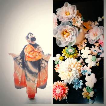 お花がたくさんの画像 by kazahanaさん | 手作り…つまみ細工のお花と成人式と成人式の髪飾りにとお花がたくさん