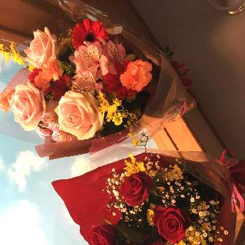 綺麗な花束の画像 by 郁さん | 部屋と綺麗な花束とばら バラ 薔薇とバラと夢CLUBと❤️いいね、ありがとうと花のある暮らしと花束