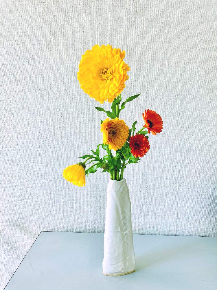 キンセンカの投稿画像 By ツバキさん 一輪挿しと花のある暮らしとgs映えと手作り花瓶 21月4月9日 Greensnap グリーンスナップ