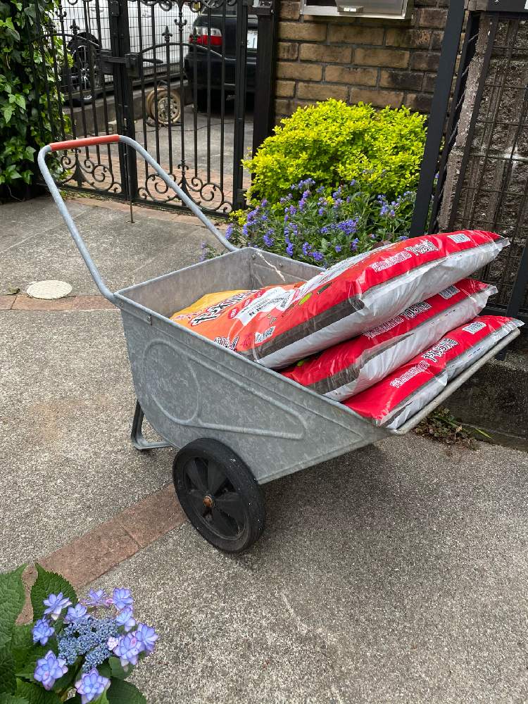 マルチングの投稿画像 By Pennyさん 土壌改良と馬糞堆肥と庭土 21月4月13日 Greensnap グリーンスナップ