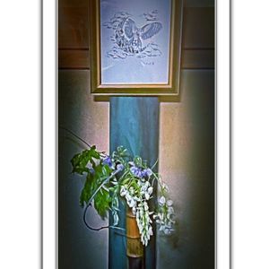 白藤,紫藤,福郎(梟)君,福来郎老公,万葉の藪庭の花々　和堂の画像
