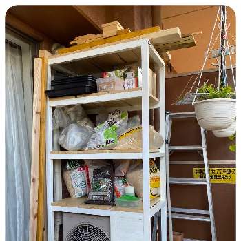 DIY室外機カバーの画像 by 多肉パパさん | 小さな庭と室外機カバーとDIY室外機カバーとDIY収納棚