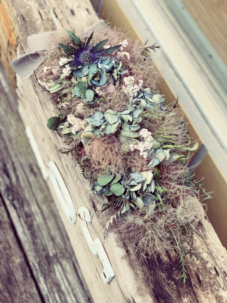 手作りの投稿画像 By Yukiさん ふわふわとドライフラワーとスモークツリー とドライフラワーのある暮らしとアンティークカラーとガーランドと素敵な色合いと秋色と仲間入り とハンドメイドと花好きと花のある暮らしとお花好きと大人 かわいい と秋色紫陽花 21月7月