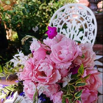 今日の花束の画像 by ＹＵＭＩＫＯさん | 小さな庭と私の癒し♡と薔薇愛同盟と花が好き❤とわれら17年組とうれしいなぁ♡とおうち園芸とお花に癒されてと植中毒と今日の花束と2021 YUMIKO薔薇と花のある暮らしと大好き♡︎ʾʾとかわいいな♡といい色♡
