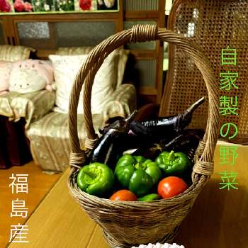 新鮮な野菜の画像 by ひみつのアッコちゃんさん | 部屋と今朝の収穫野菜といただいた桃と私のお気に入りと新鮮な野菜と美味しい果物と我が家の野菜畑