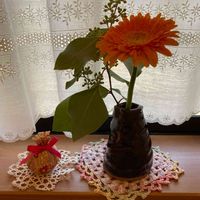 ガーベラ,ユーカリの実,熊本,熊本から,がんばろう熊本！の画像