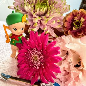 ガーベラ,キク,ジニア,トルコキキョウ,GSの皆さまに感謝♡の画像