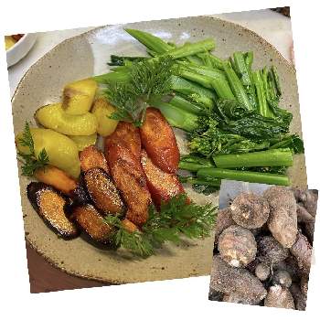 里芋の画像 by コアラさん | 里芋とオータムポエムとニンジンとカラフルと葉っぱと風が強いと里芋収穫とニンジンのソテー