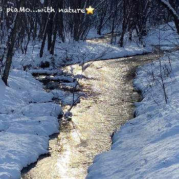 Love Hokkaido♡の画像 by piaMo☆さん | お出かけ先と番外編☆➰冬の小川とLove Hokkaido♡とホントはアウトドア派と寒いのが好きなわけじゃない♡と雪は好きかも♡