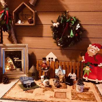 クリスマスシーズン,玄関　12月,クリスマス,手作り雑貨,インテリア雑貨の画像