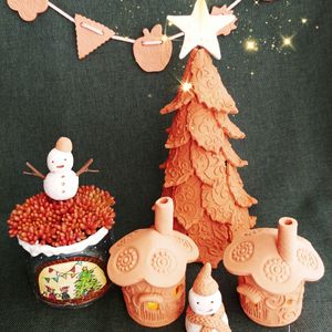 虹の玉,多肉植物,クリスマス,手作り,テラコッタの画像