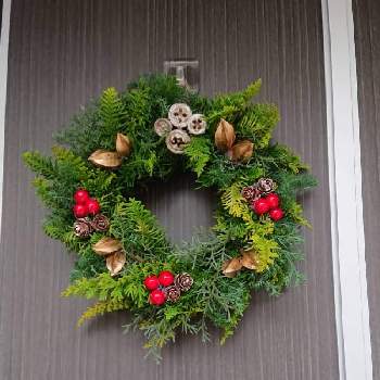 クリスマスリースの画像 by ☆sumi☆さん | 玄関とステキ☆とおうち園芸とかわいいとクリスマスリースとクリスマスと心癒す
