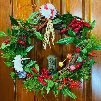 ヒムロ杉の画像 by Thymusさん | 玄関と南天とヒムロ杉と松の葉とお正月飾りと玄関でお出迎えと感謝✨と暮らしの木とリユースとハンドメイド