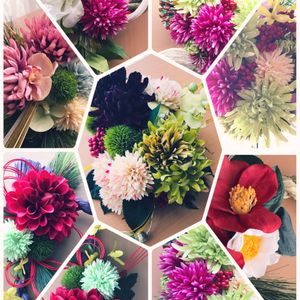フラワーアレンジメント,リース,花のある暮らし,プリザーブド フラワー,お正月の画像