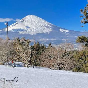 雪が降った～！の画像 by Half moon  さん | お出かけ先と季節を楽しむと富士山と雪景色と雪が降った～！とGSアダルトチーム