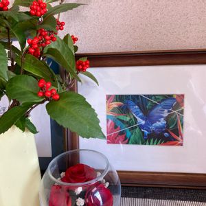 プリザーブドフラワー,千両,左右田薫,赤い実,今日のお花の画像