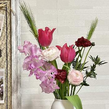 春のお花♡の画像 by ブラックベリーさん | 部屋と花瓶の花と春のお花♡