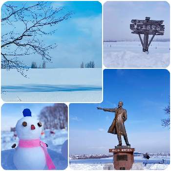 冬空の画像 by カズさん | お出かけ先と雪景色とクラーク博士と雲仲間と心ほっこりと青空と雪だるまと冬空と北海道
