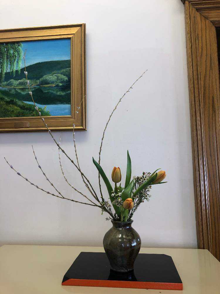 アメリカの生徒さん作品集13〜花瓶に生ける(投げ入れと自由花