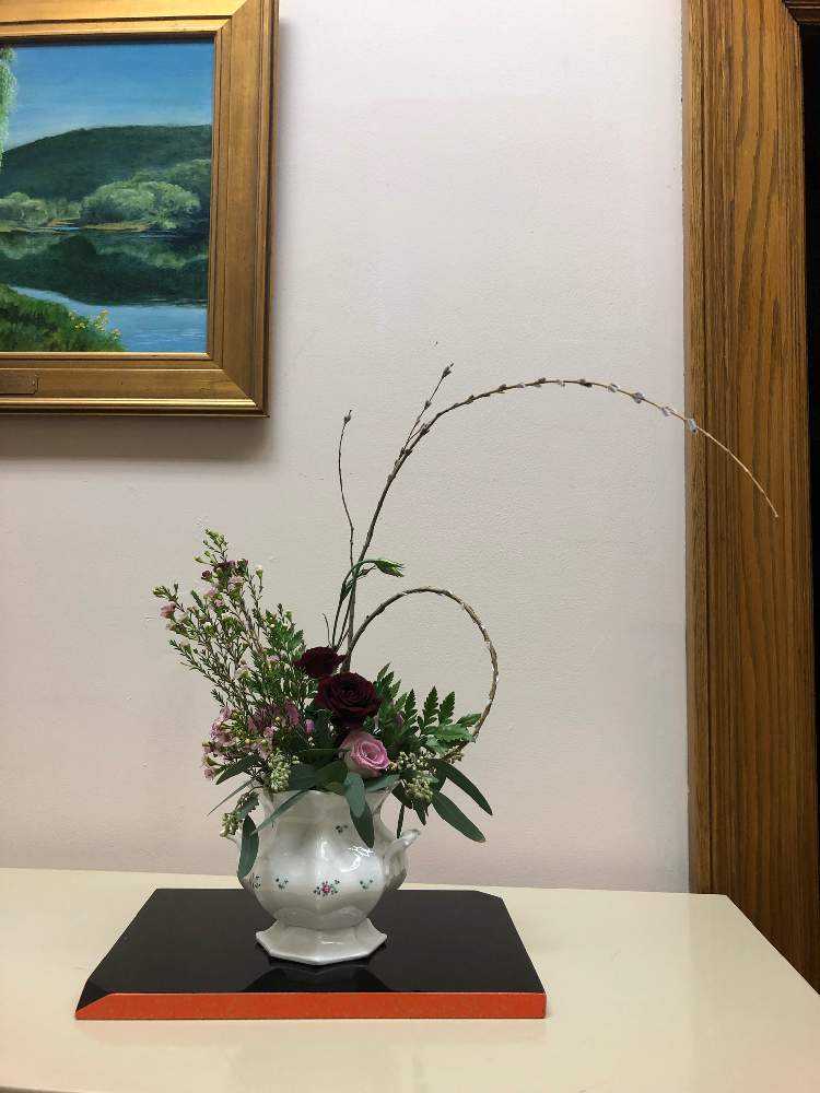 アメリカの生徒さん作品集13〜花瓶に生ける(投げ入れと自由花