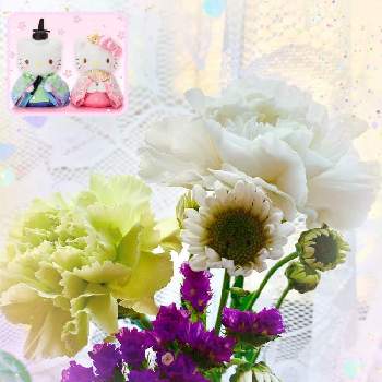 スプレーマム。の画像 by Toshieさん | 窓辺とスターチス♡と春のお花とステキ☆とお花の定期便とカーネーション♪とGSミニモニ。とスプレーマム。と爽やか～と花のある暮らしと被災地にエールを…。とお花は癒しと楽しい！と素敵とブルーミー(bloomee)