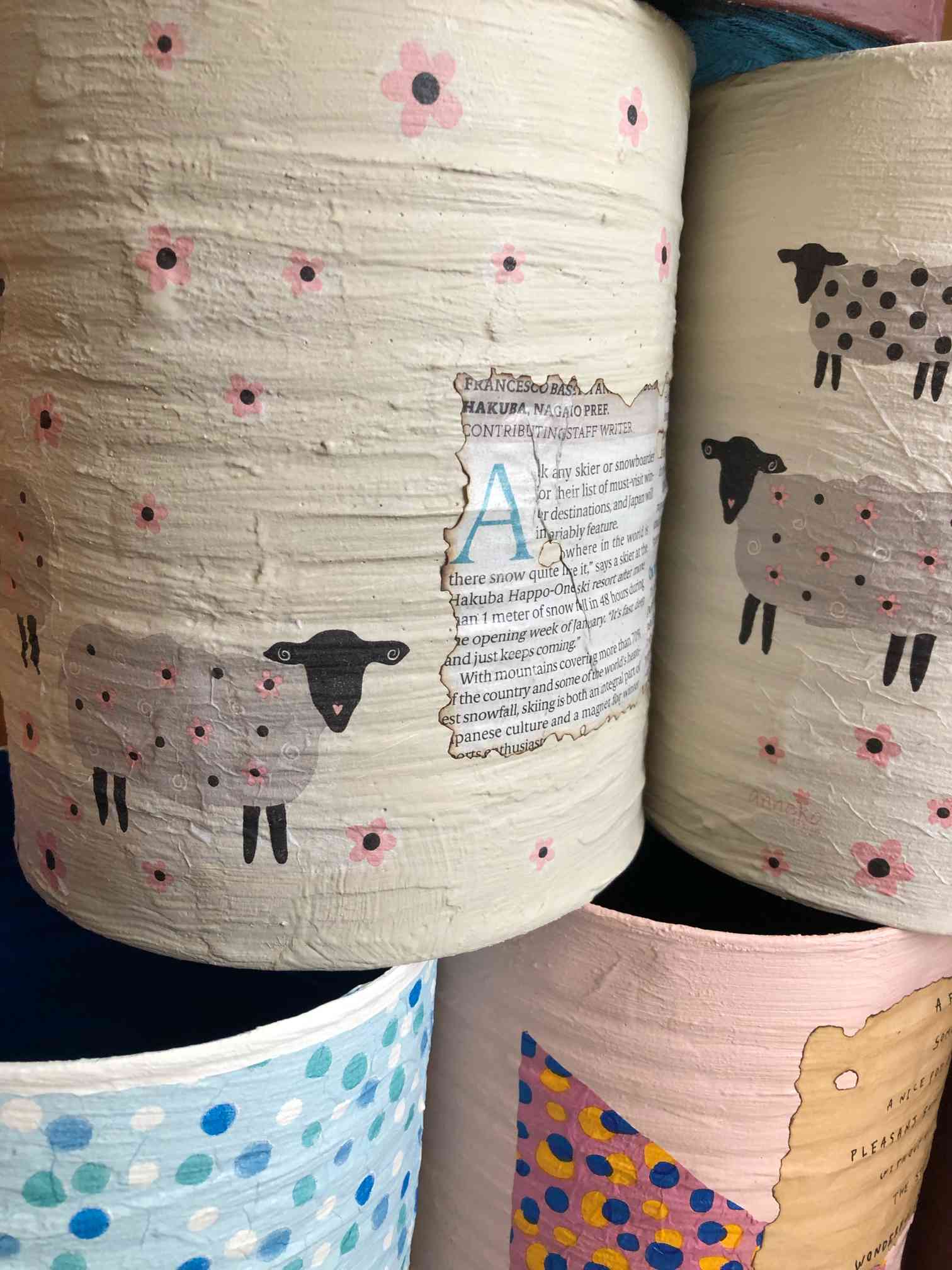 デコパージュ　リメ缶★Ｇ-12　I♡Strawberry&ハリネズミさん デコパージュ リメ缶☆G-12 I♡Strawberry&ハリネズミさん