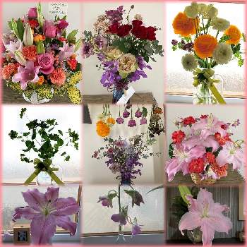 退職の花束の画像 by のえるママさん | インテリアと頂き物と花のある暮らしとiPhone撮影と退職の花束