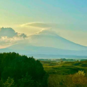  富士山の画像 by レモン茶さん | お出かけ先と 富士山と静岡県と夕空に富士山と雲仲間とアート雲☁️