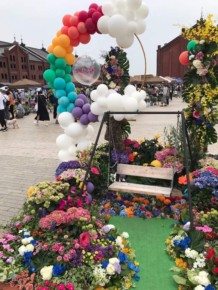 6月18日に開催された 横浜赤煉瓦倉庫前のフラワーフェスティバル はなむすびに行ってきました Greensnap グリーンスナップ