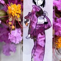 サルスベリ,百日紅（サルスベリ),大人の着せ替え人形,すみれちゃん,お散歩ちゃんキーホルダーの画像